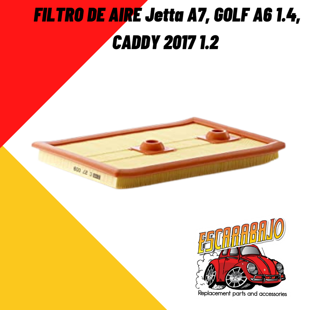 FILTRO DE AIRE Jetta A7, GOLF A6 1.4, CADDY 2017 1.2 - Escarabajo Refacciones & Accesorios