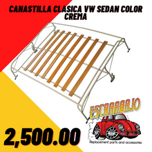 Load image into Gallery viewer, Canastilla de Toldo Clásica Color Crema para VW Sedán - Escarabajo Refacciones &amp; Accesorios
